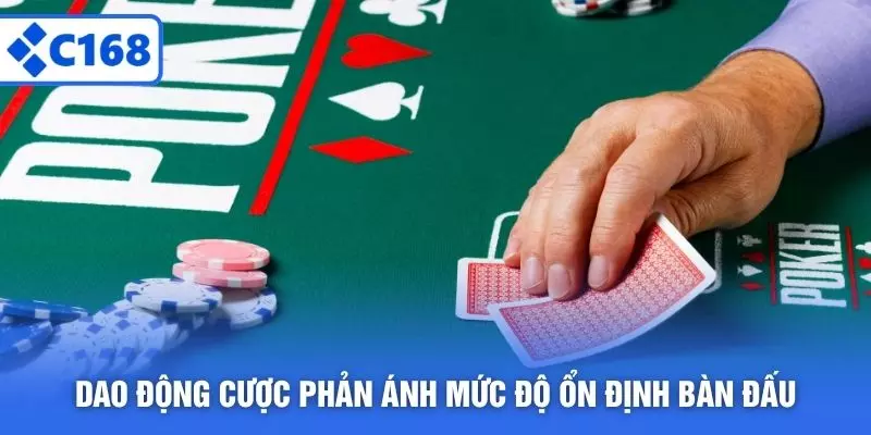 Dao động cược phản ánh mức độ ổn định bàn đấu
