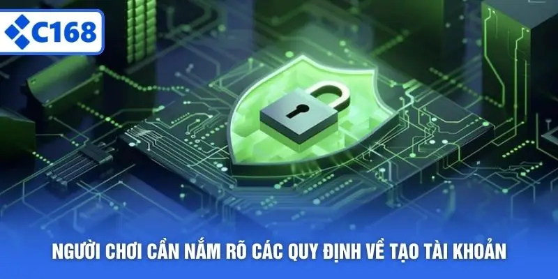 Người chơi cần nắm rõ các quy định về tạo tài khoản