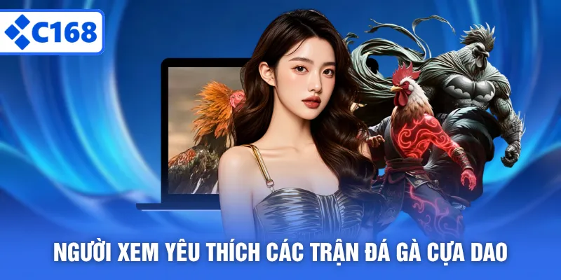Người xem yêu thích các trận đá gà cựa dao