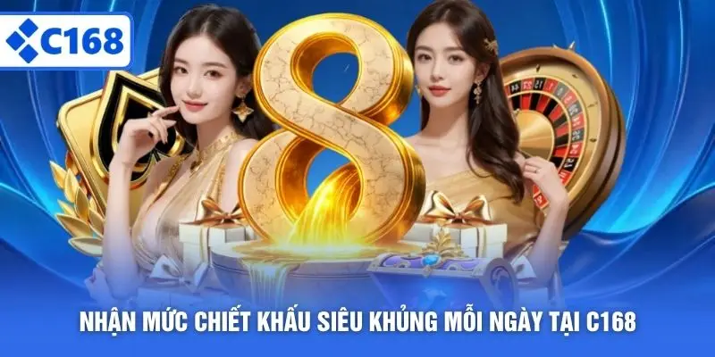 Nhận mức chiết khấu siêu khủng mỗi ngày tại C168